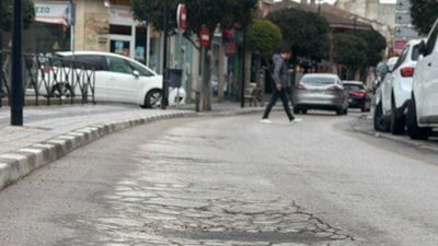 Arganda repara el tramo hundido de la Avenida del Ejército